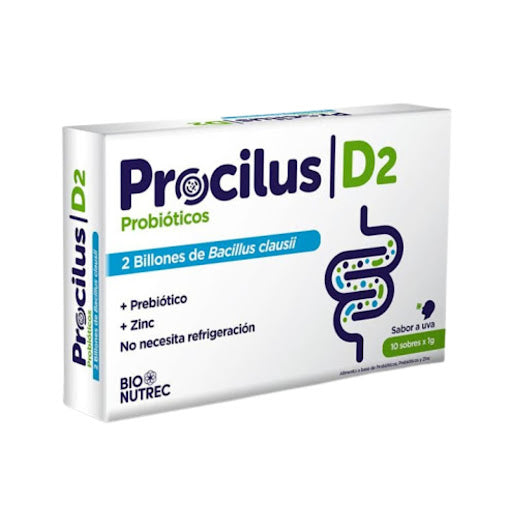 Bacillus Clausii Procilus D2 Caja x 10 Sobres 1g